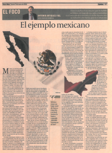 El ejemplo mexicano